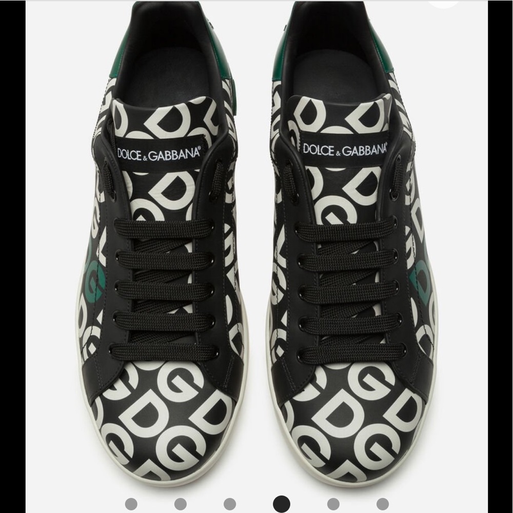 Dolce & Gabbana Black and White Men's Shoes